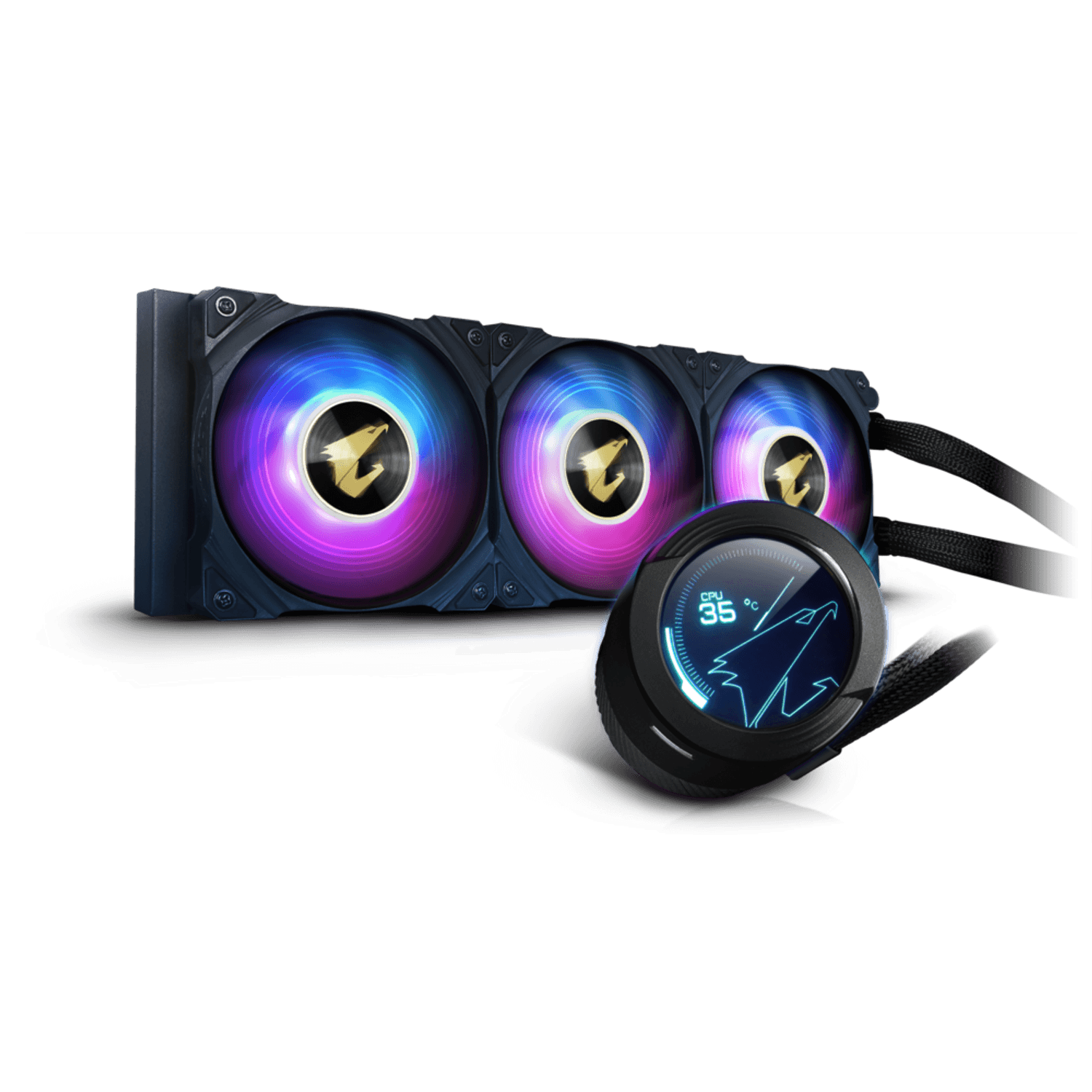 Cooler Procesor Gigabyte AORUS WATERFORCE X 360 ARGB, compatibil AMD/Intel fotografia produsului
