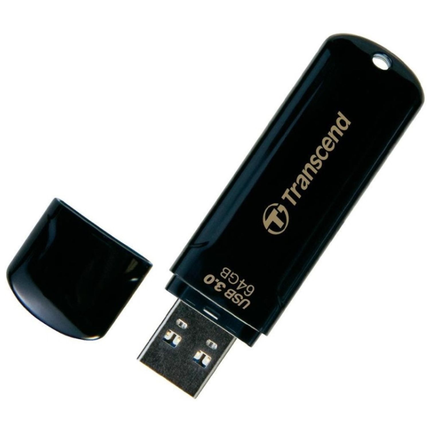 Stick USB Transcend JetFlash 700, 64GB, USB 3.0 (Negru) fotografia produsului