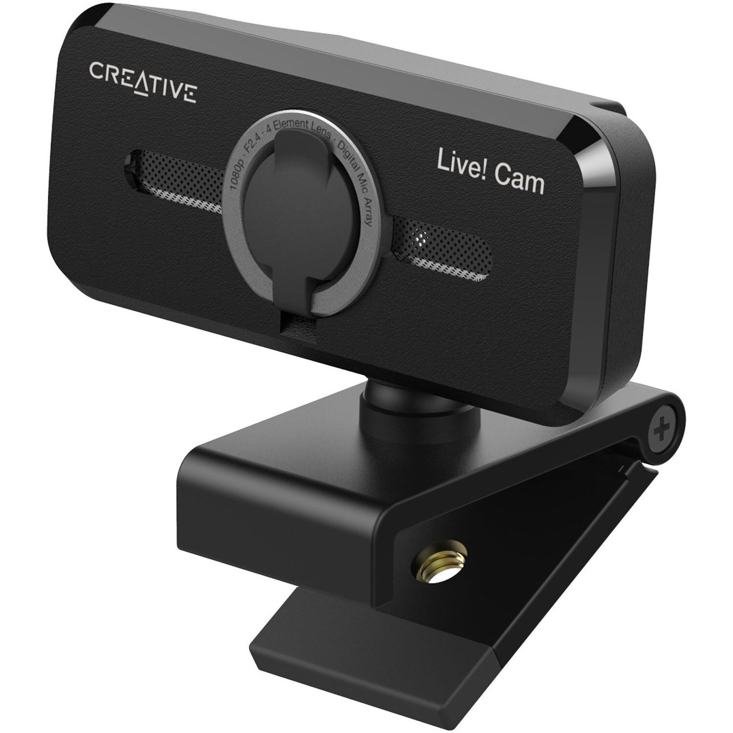 Camere web CREATIVE LIVE! CAM SYNC V2 1080P, Auto Mute si Noise Cancellation, 2 microfoane fotografia produsului View 3 L