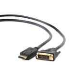 Cablu GEMBIRD CC-DPM-DVIM-6, DisplayPort - DVI-D DL, 1.8m, Full HD/60Hz (Negru) fotografia produsului