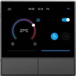 Intrerupator inteligent cu touch si functie termostat Sonoff NS Panel (Negru) fotografia produsului