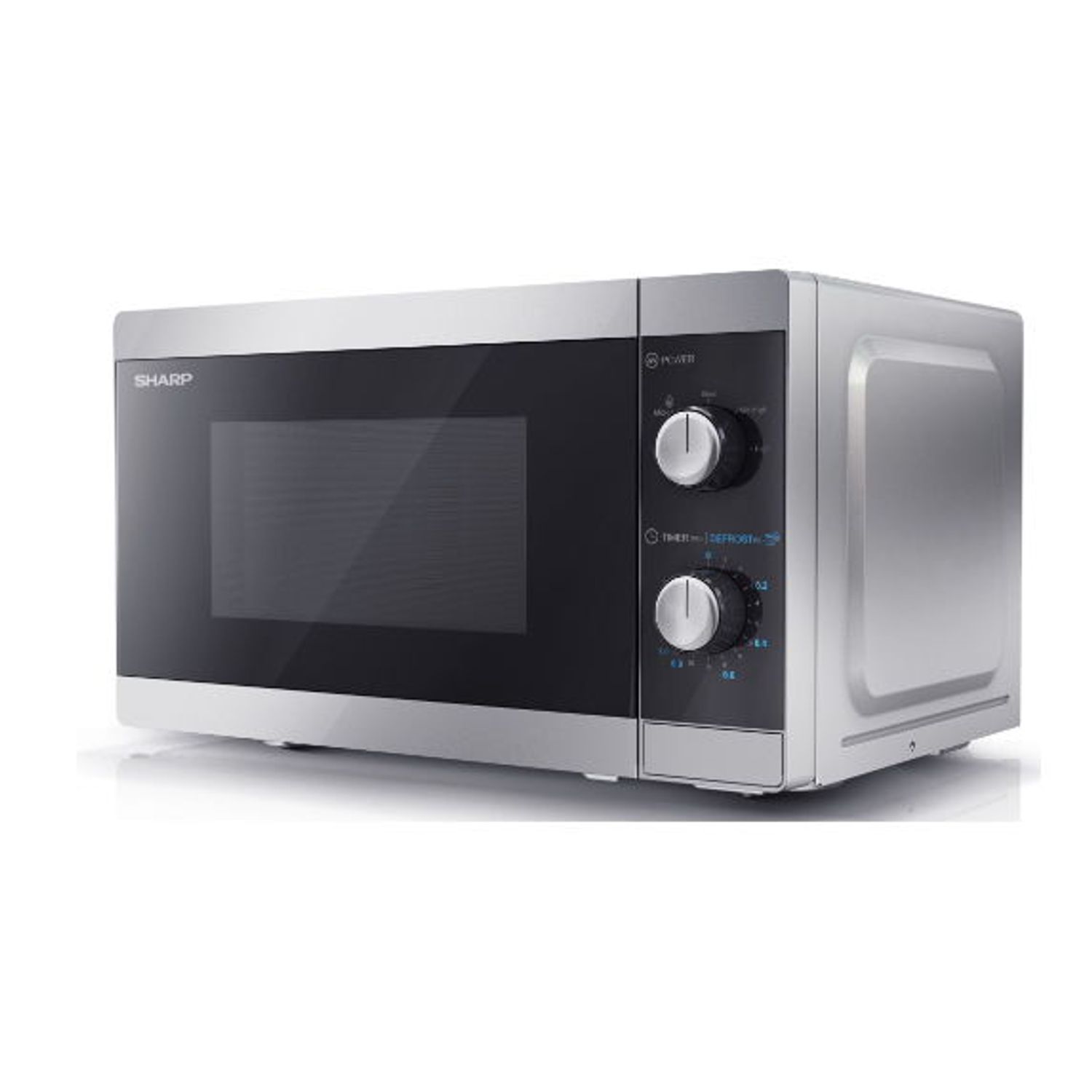 Cuptor cu microunde Sharp YC-MS01-ES, 20L, 800W (Argintiu) fotografia produsului View 2 L
