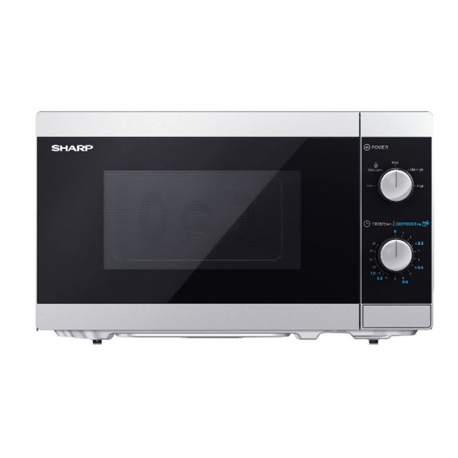 Cuptor cu microunde Sharp YC-MS01-ES, 20L, 800W (Argintiu) fotografia produsului