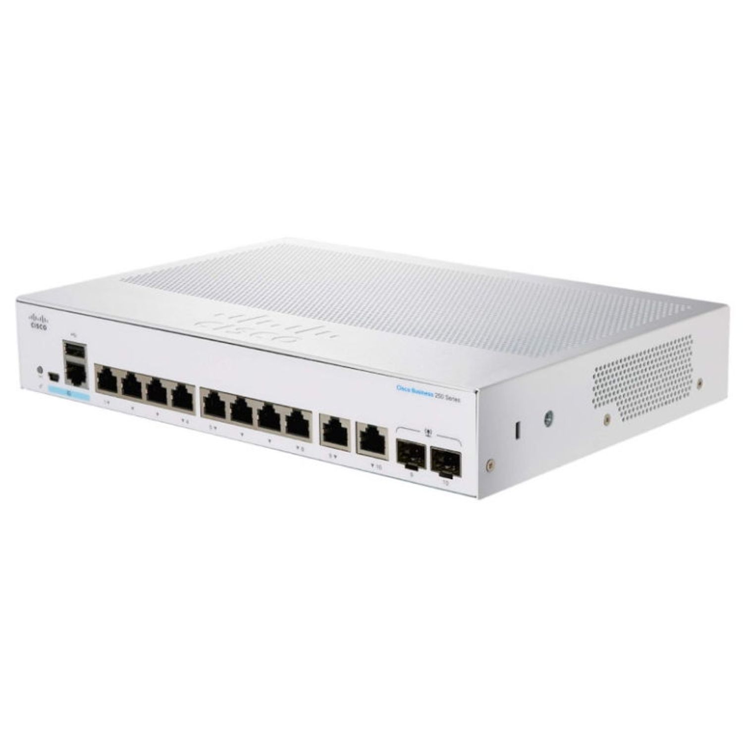 Switch Cisco CBS250-8T-E-2G-EU, Gigabit, 8 Porturi fotografia produsului