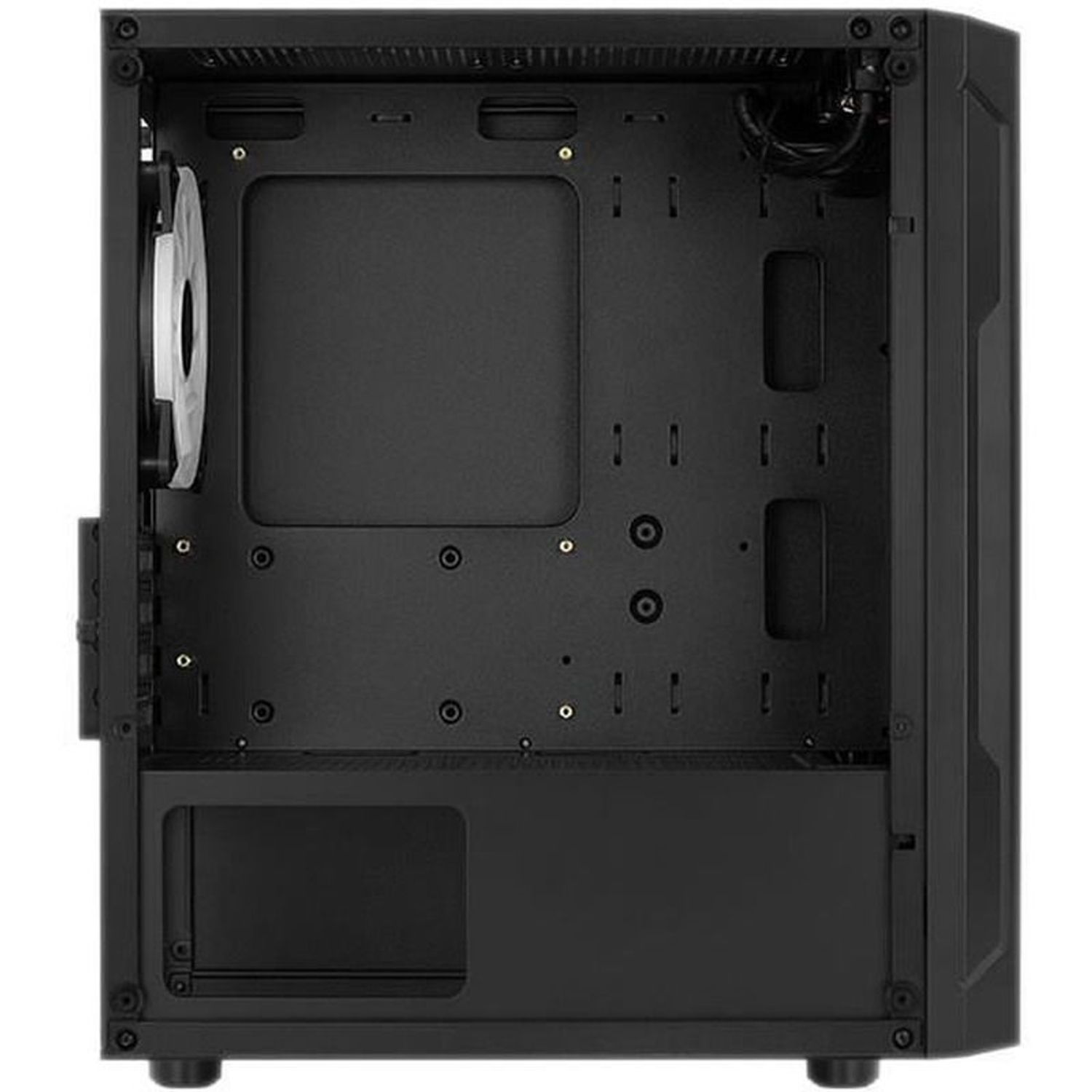 Carcasa Aerocool Trinity V2, Mini Tower, Tempered glass (Negru) fotografia produsului View 7 L