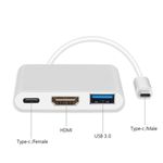 Adaptor Maclean MCTV-840, USB tip C la HDMI, USB 3.0 si USB tip C, 4K fotografia produsului View 2 S