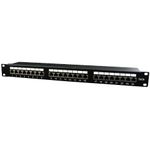 Patch panel Gembird NPP-C524-002, 24 Porturi, 19", 1U, CAT.5e (Negru) fotografia produsului