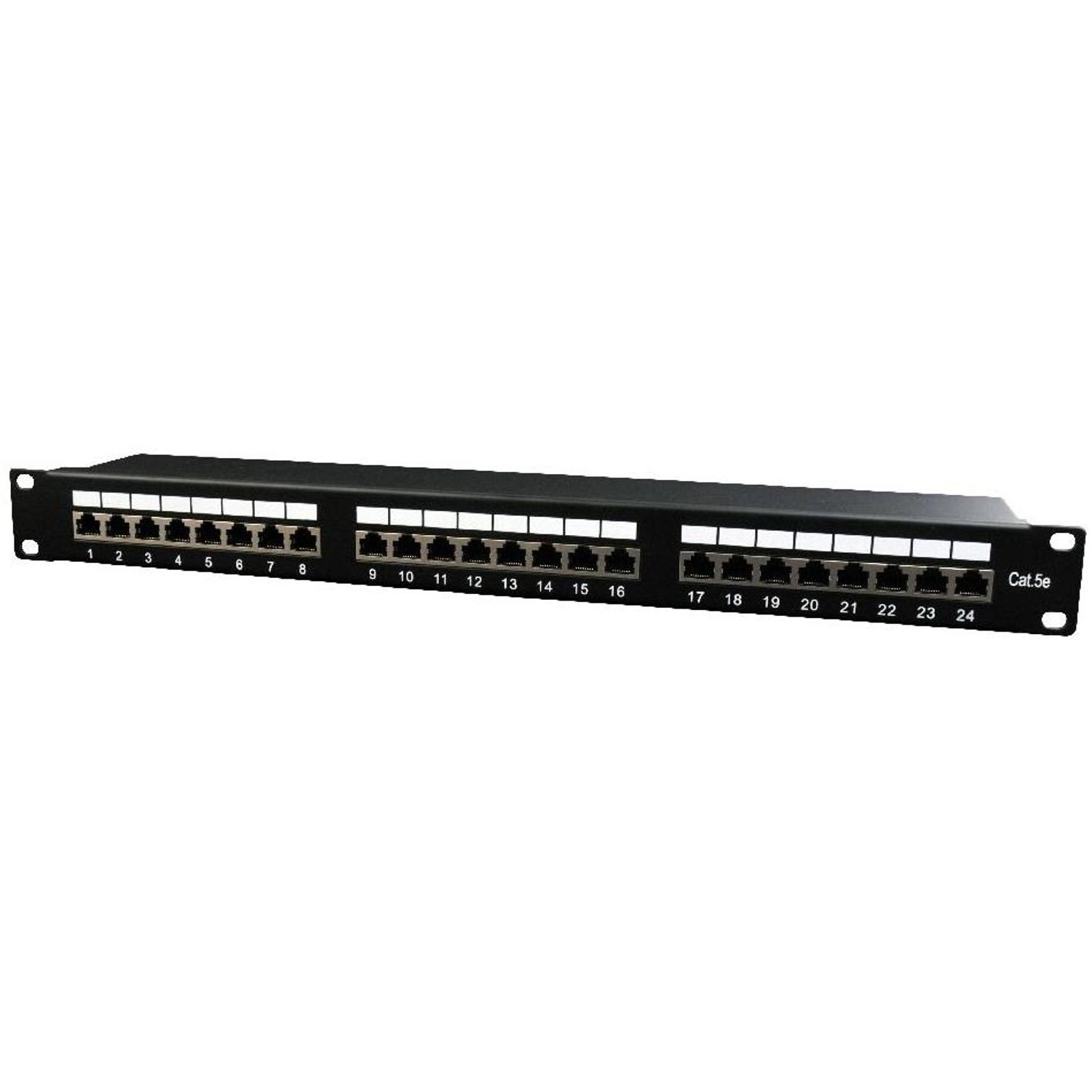 Patch panel Gembird NPP-C524-002, 24 Porturi, 19", 1U, CAT.5e (Negru) fotografia produsului