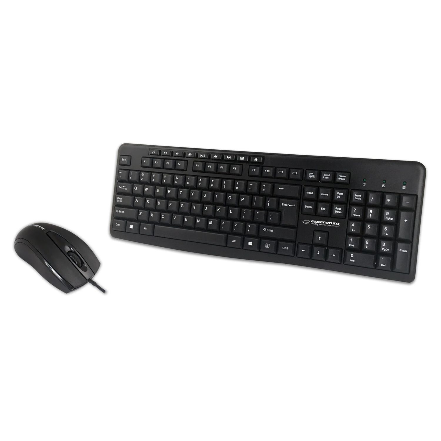 Kit Tastatura si Mouse ESPERANZA ARVADA (Negru) fotografia produsului