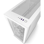 Carcasa NZXT H7 Elite 2023, MidTower, Tempered glass (Alb) fotografia produsului View 5 S