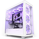 Carcasa NZXT H7 Elite 2023, MidTower, Tempered glass (Alb) fotografia produsului