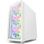 Carcasa NZXT H7 Elite 2023, MidTower, Tempered glass (Alb) fotografia produsului View 2 S