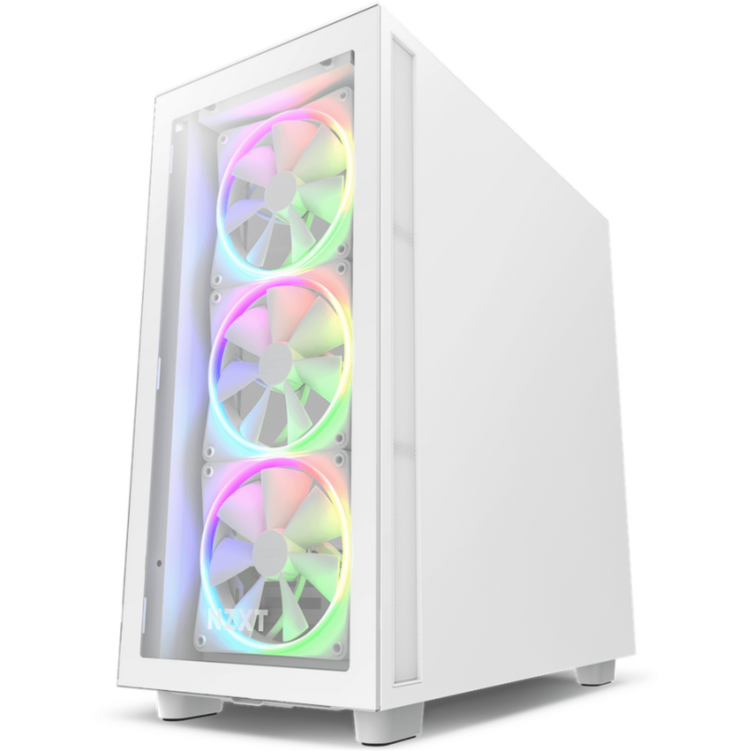 Carcasa NZXT H7 Elite 2023, MidTower, Tempered glass (Alb) fotografia produsului View 2 L