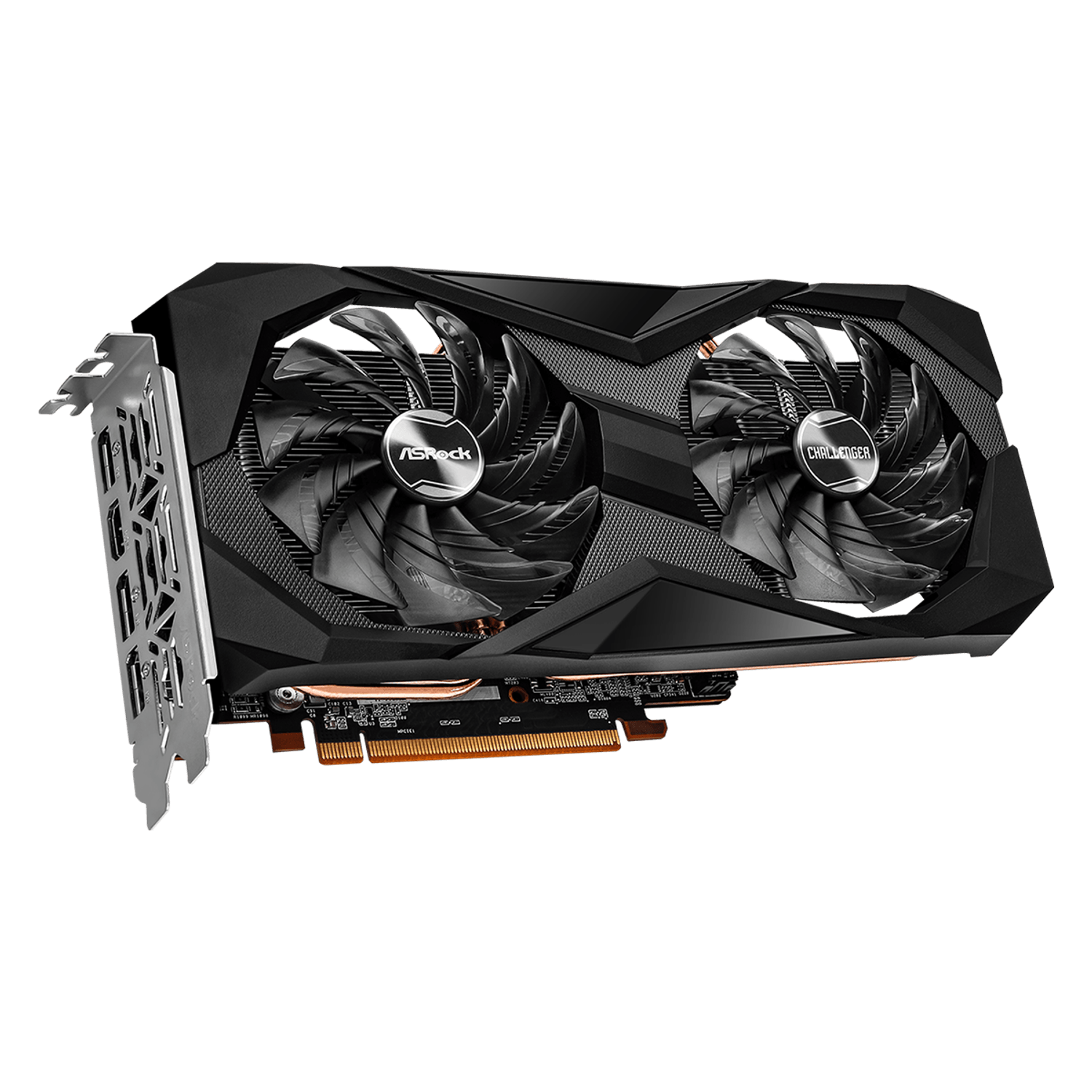 Placa video ASRock Radeon RX 6600 Challenger D 8GB GDDR6 128-bit fotografia produsului View 2 L