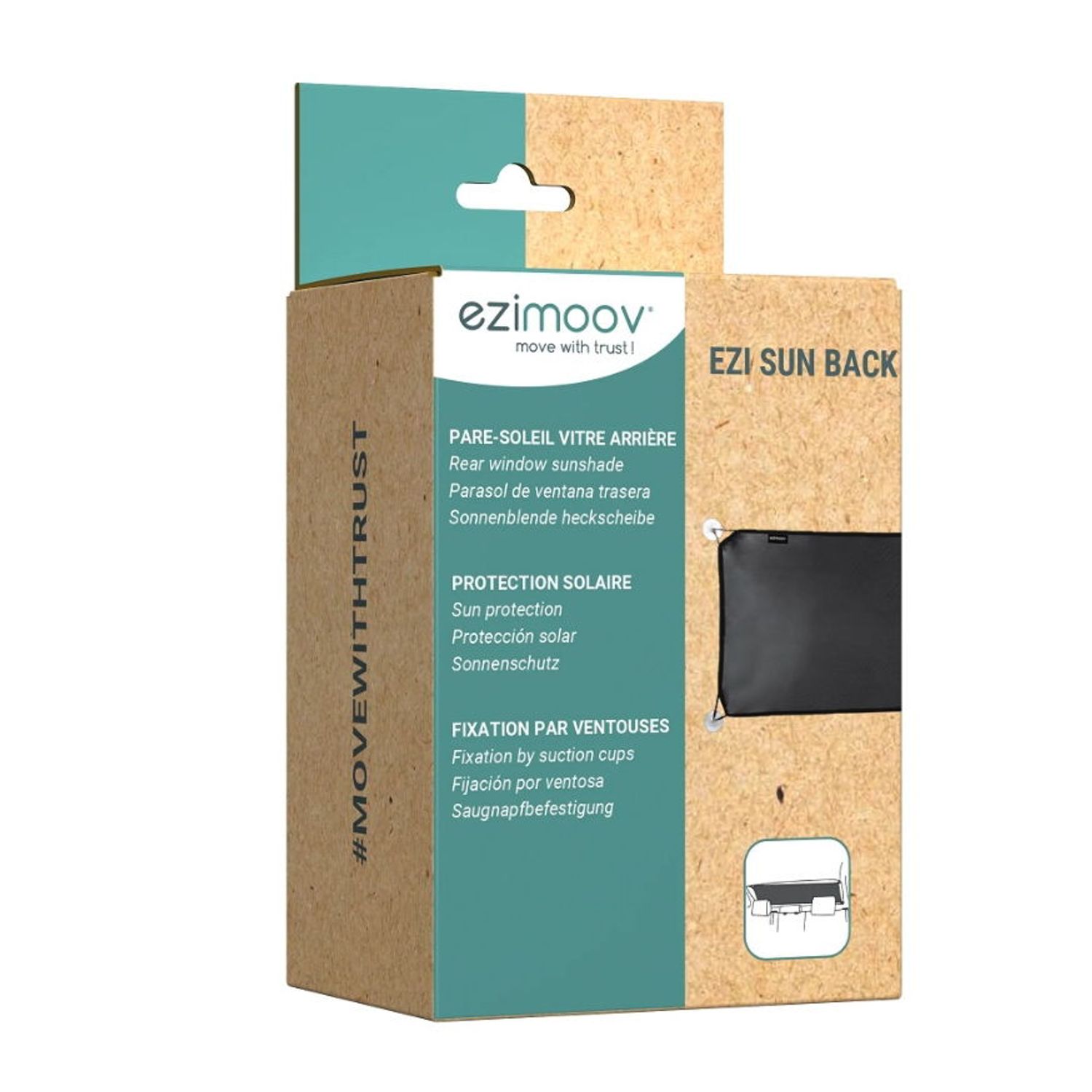 Parasolar auto luneta Ezimoov Back EZ-1504 (Negru) fotografia produsului