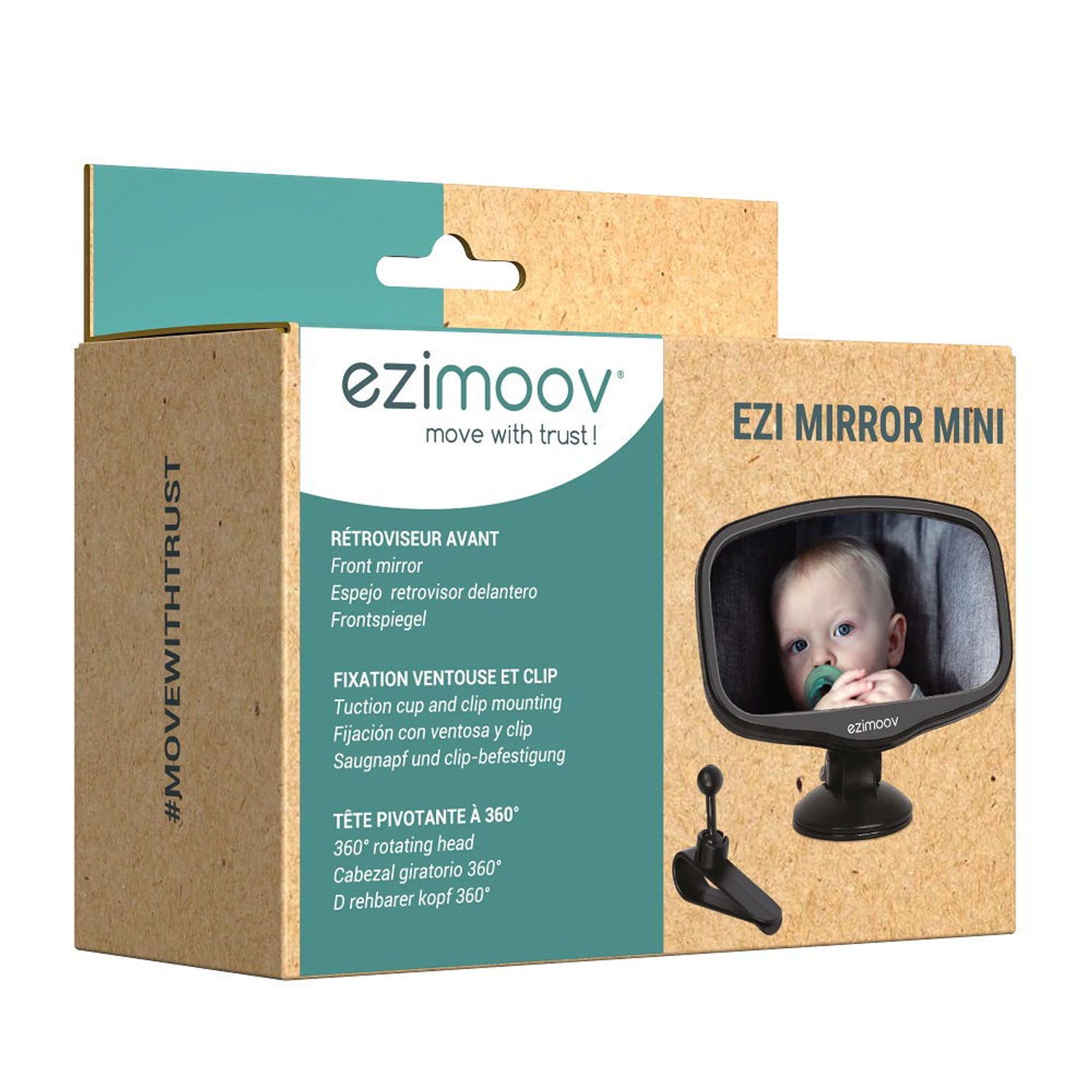 Oglinda retrovizoare Ezimoov Mini EZ-1107 (Negru) fotografia produsului
