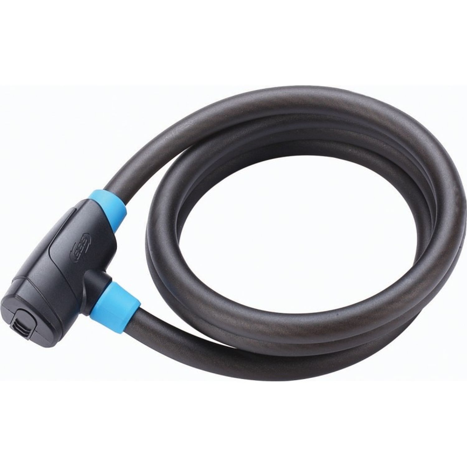 Antifurt bicicleta BBB PowerSafe, 12mmx150cm (Negru/Albastru) fotografia produsului