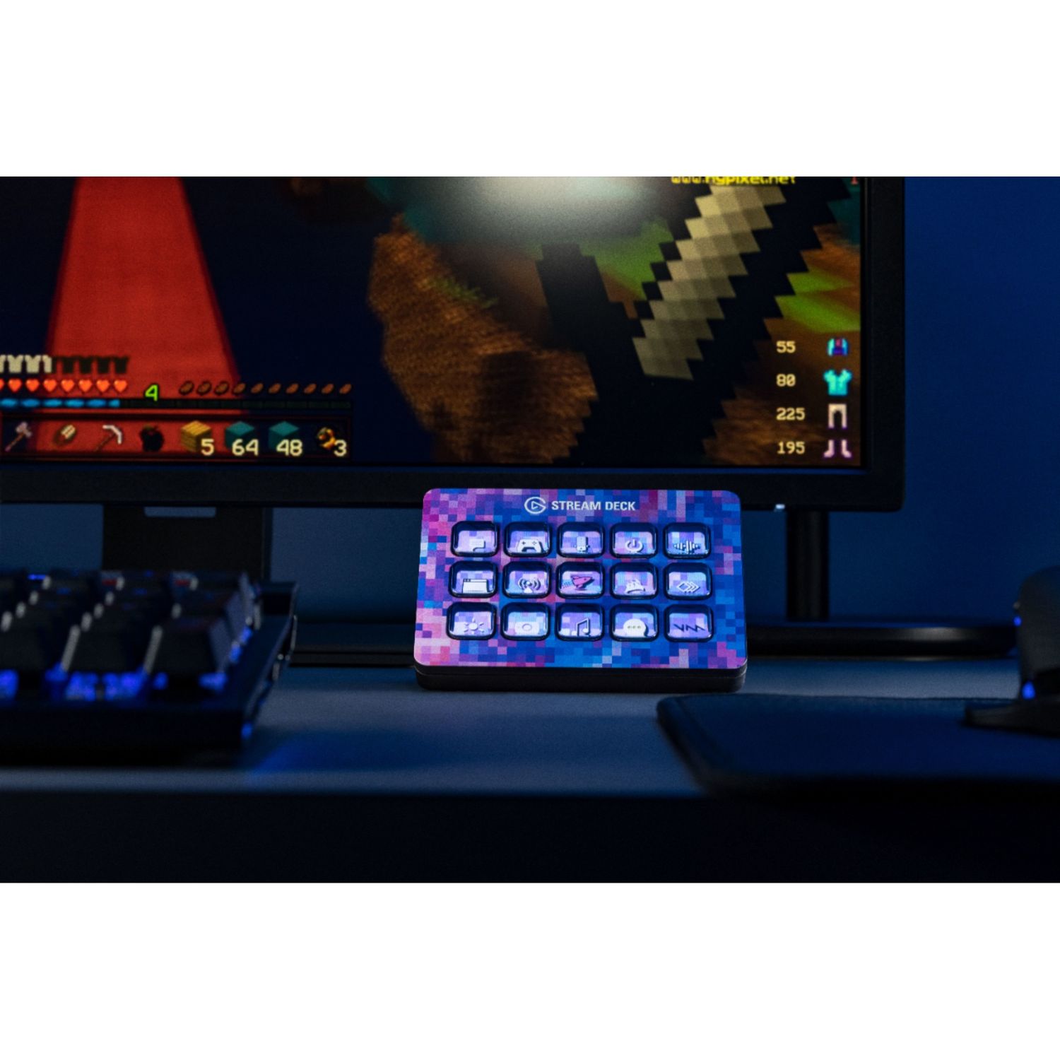 Stream Deck Elgato MK.2, 15 butoane, Stand reglabil, Black fotografia produsului View 7 L