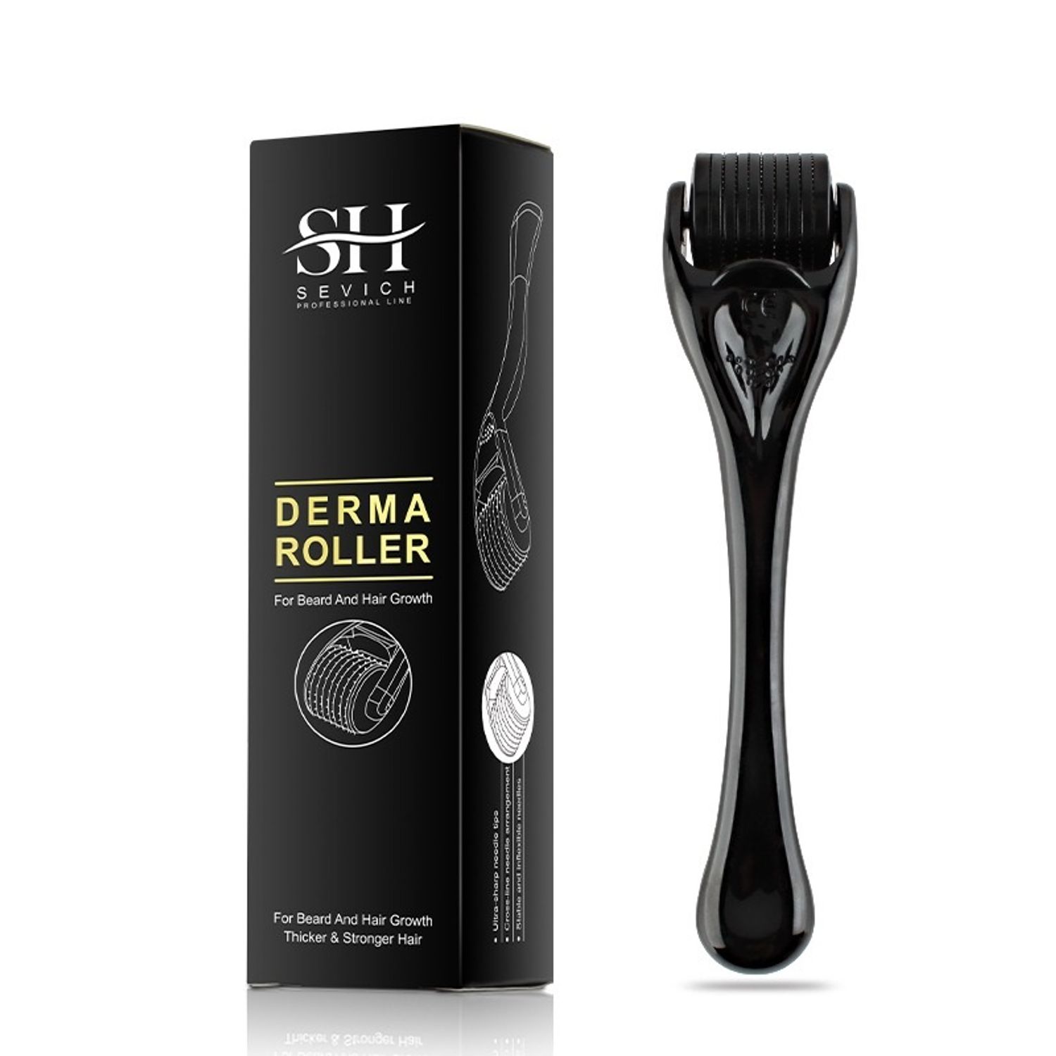 Pachet crestere barba si par, ulei CHEBE, Derma-roller, Sevich fotografia produsului View 4 L