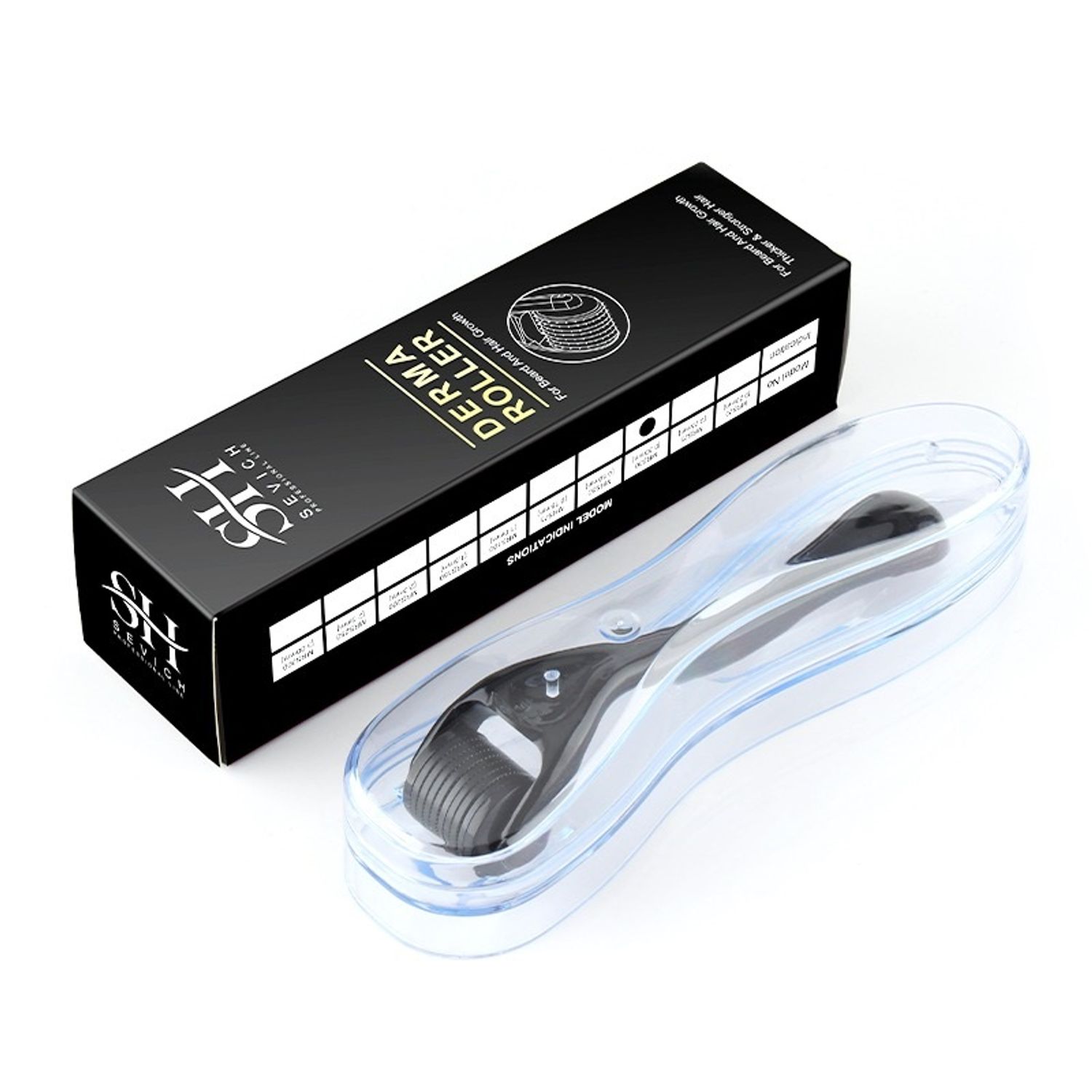 Pachet crestere barba si par, ulei CHEBE, Derma-roller, Sevich fotografia produsului View 5 L