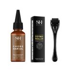 Pachet crestere barba si par, ulei CHEBE, Derma-roller, Sevich fotografia produsului