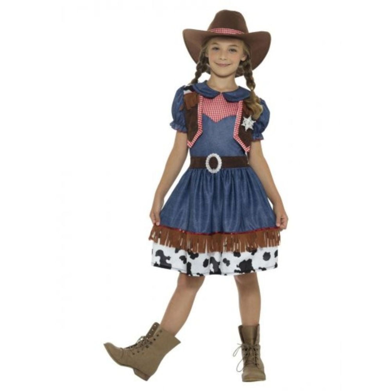 Costum cowgirl pentru fete 10-12 ani 145-158 cm fotografia produsului