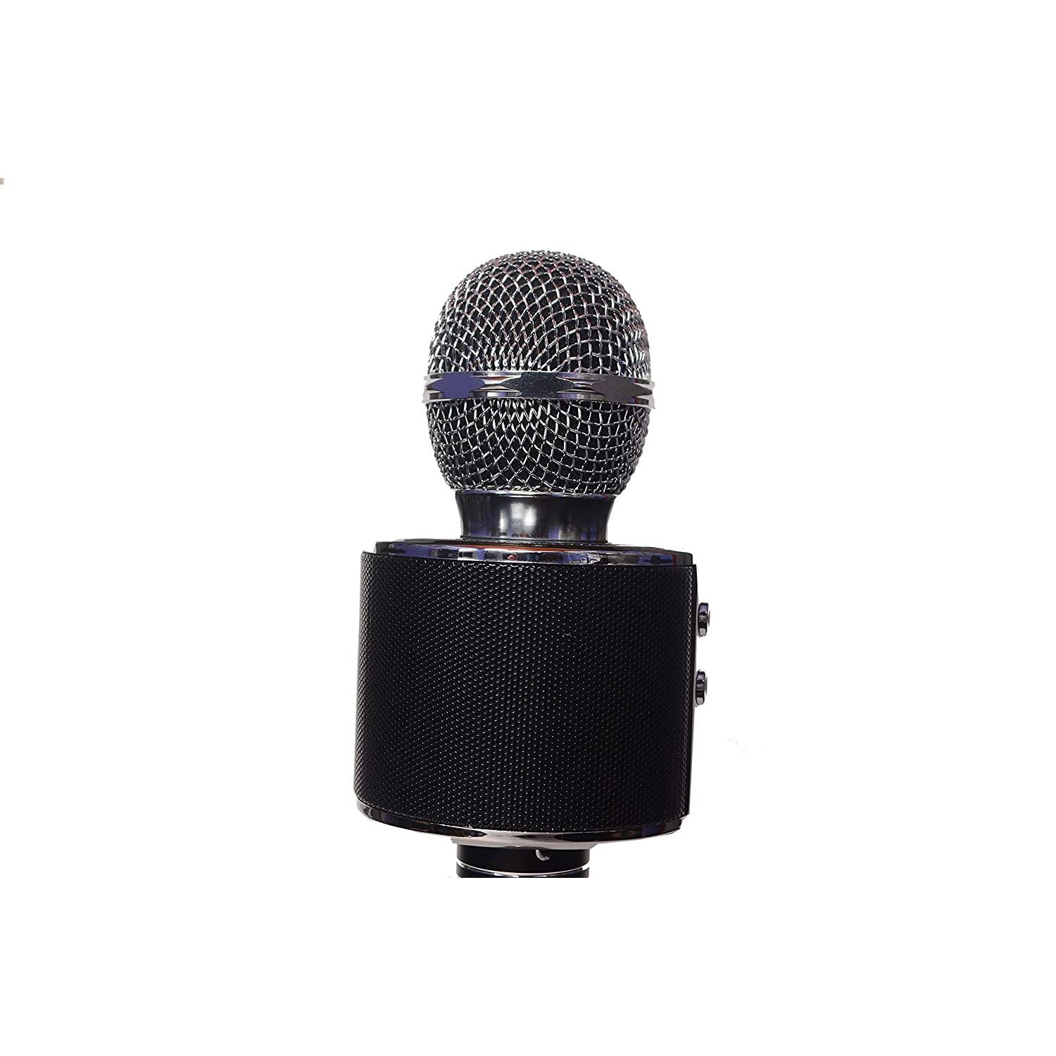 Microfon Karaoke, KlaussTech, Bluetooth, Ajustabil, Putere 5W, Negru fotografia produsului View 3 L