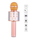 Microfon Wireless, KlaussTech, Usor de Conectat, Baterie Reincarcabila, Incarcare USB, Roz fotografia produsului View 5 S