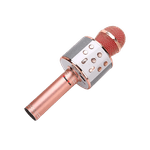 Microfon Karaoke, KlaussTech, Bluetooth, Ajustabil, Putere 5W, Roz fotografia produsului View 2 S