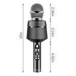 Microfon Wireless, KlaussTech, Portabil, Bluetooth, Card TF, AUX, USB, Negru fotografia produsului View 3 S