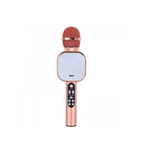Microfon Wireless, KlaussTech, Karaoke, Portabil, Bluetooth, Card TF,  USB, Roz fotografia produsului