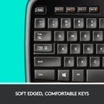 Kit Tastatura Logitech si Mouse Wireless MK710, USB, layout Germania fotografia produsului View 7 S