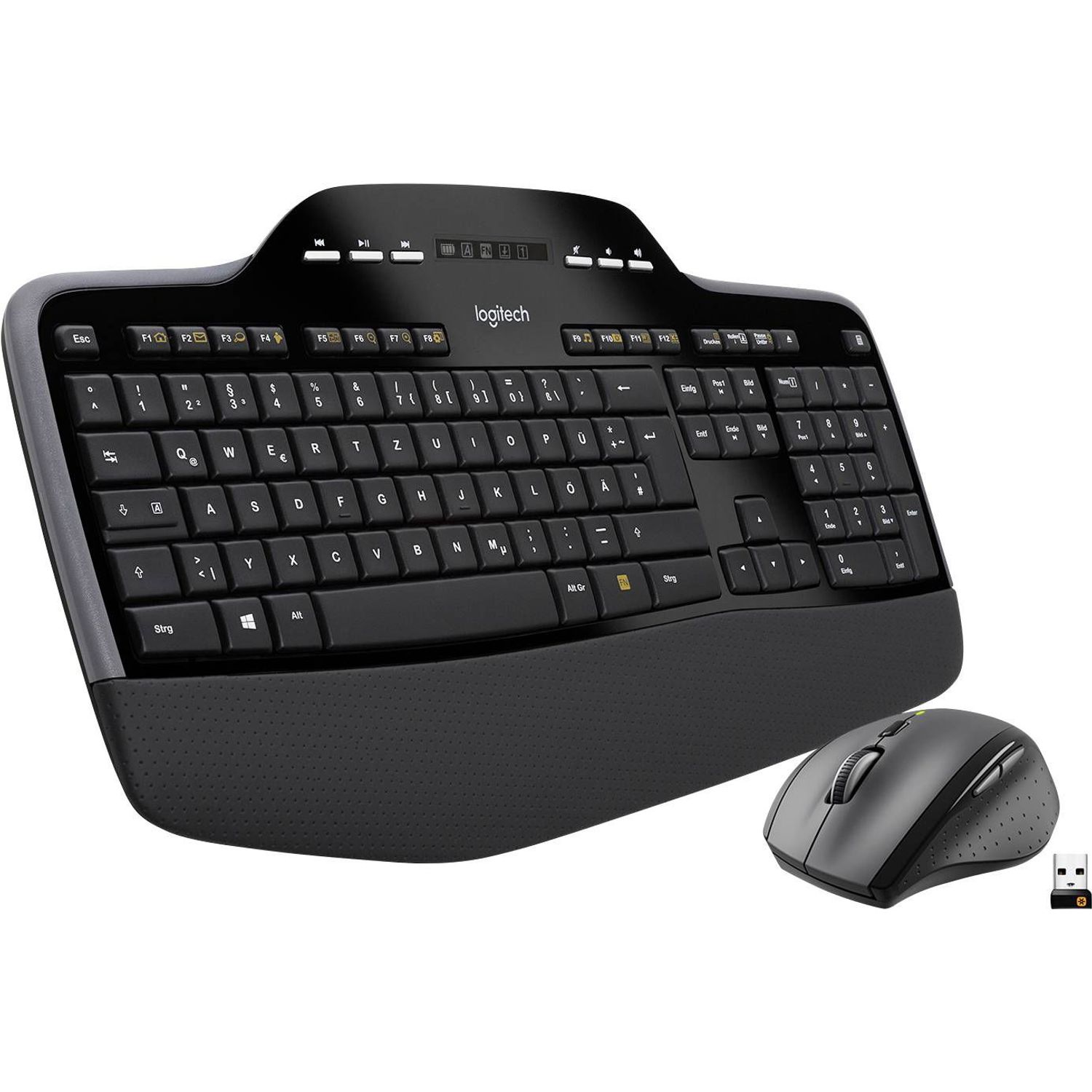Kit Tastatura Logitech si Mouse Wireless MK710, USB, layout Germania fotografia produsului