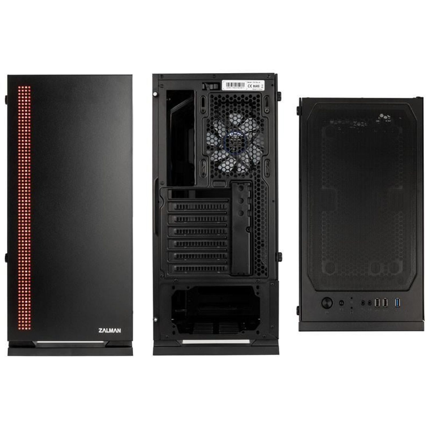 Carcasa Zalman S5, MiddleTower (Negru) fotografia produsului View 7 L