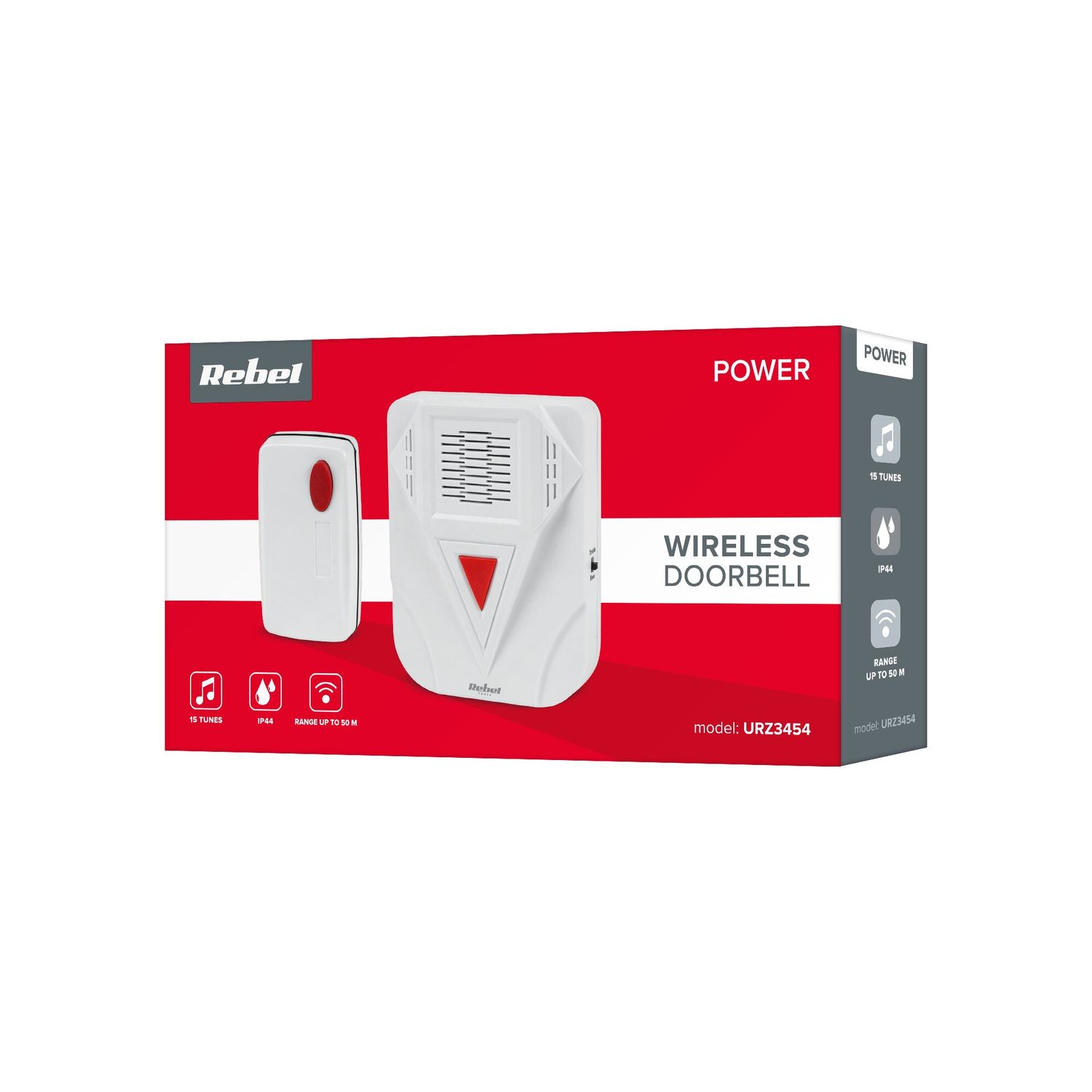 Sonerie Wireless 15 melodii Rebel Power fotografia produsului View 3 L