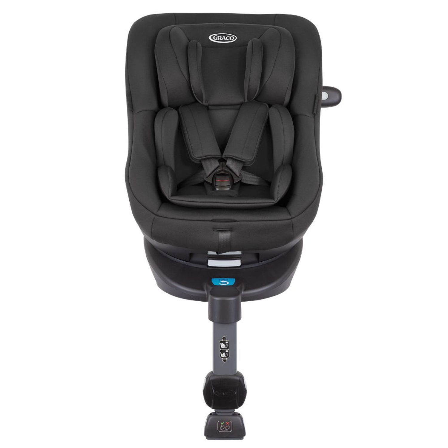 Scaun auto Graco rotativ 360 Turn2Me i-Size Midnight fotografia produsului View 2 L