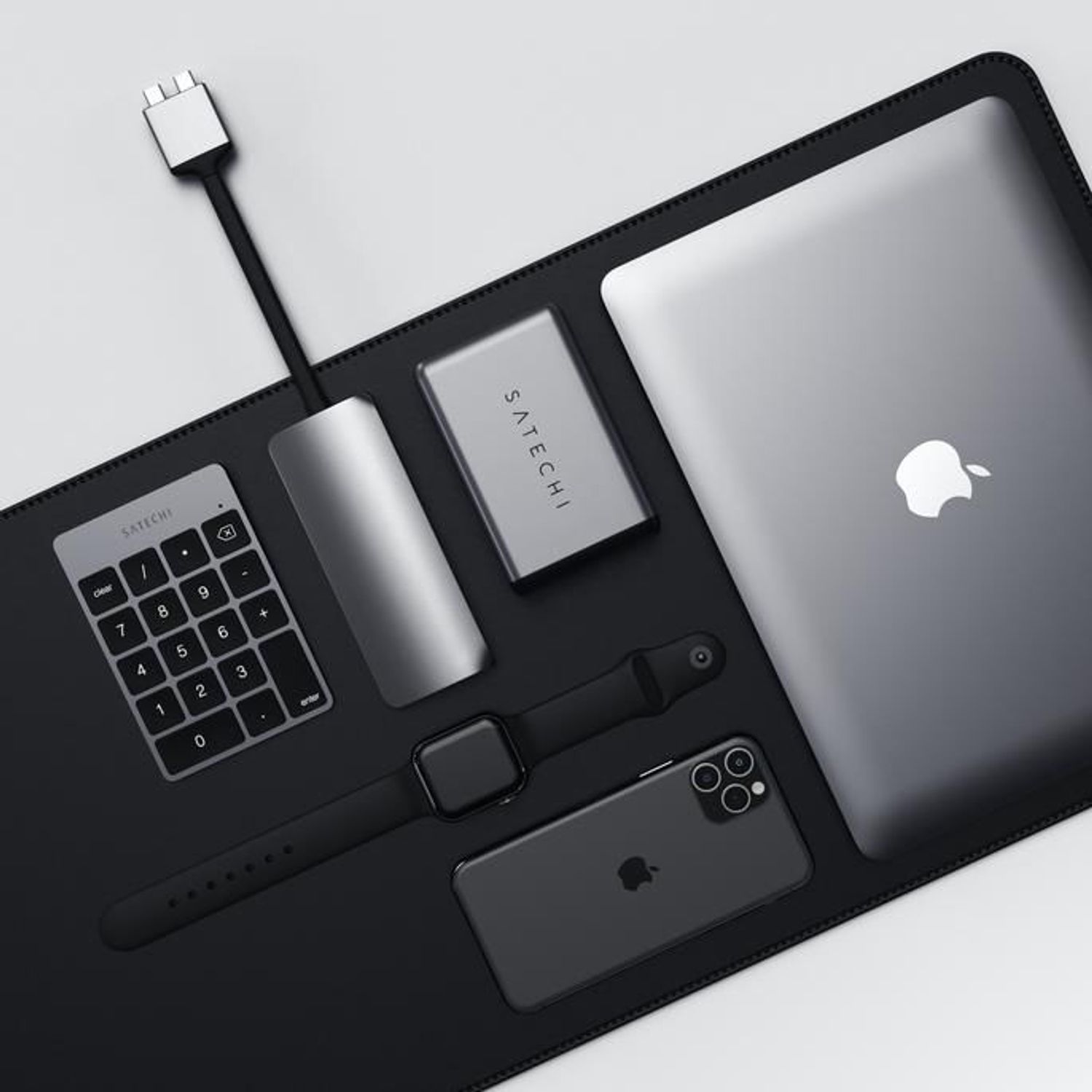 Tastatura numerica Satechi ST-SALKPM, Bluetooth (Gri) fotografia produsului View 4 L