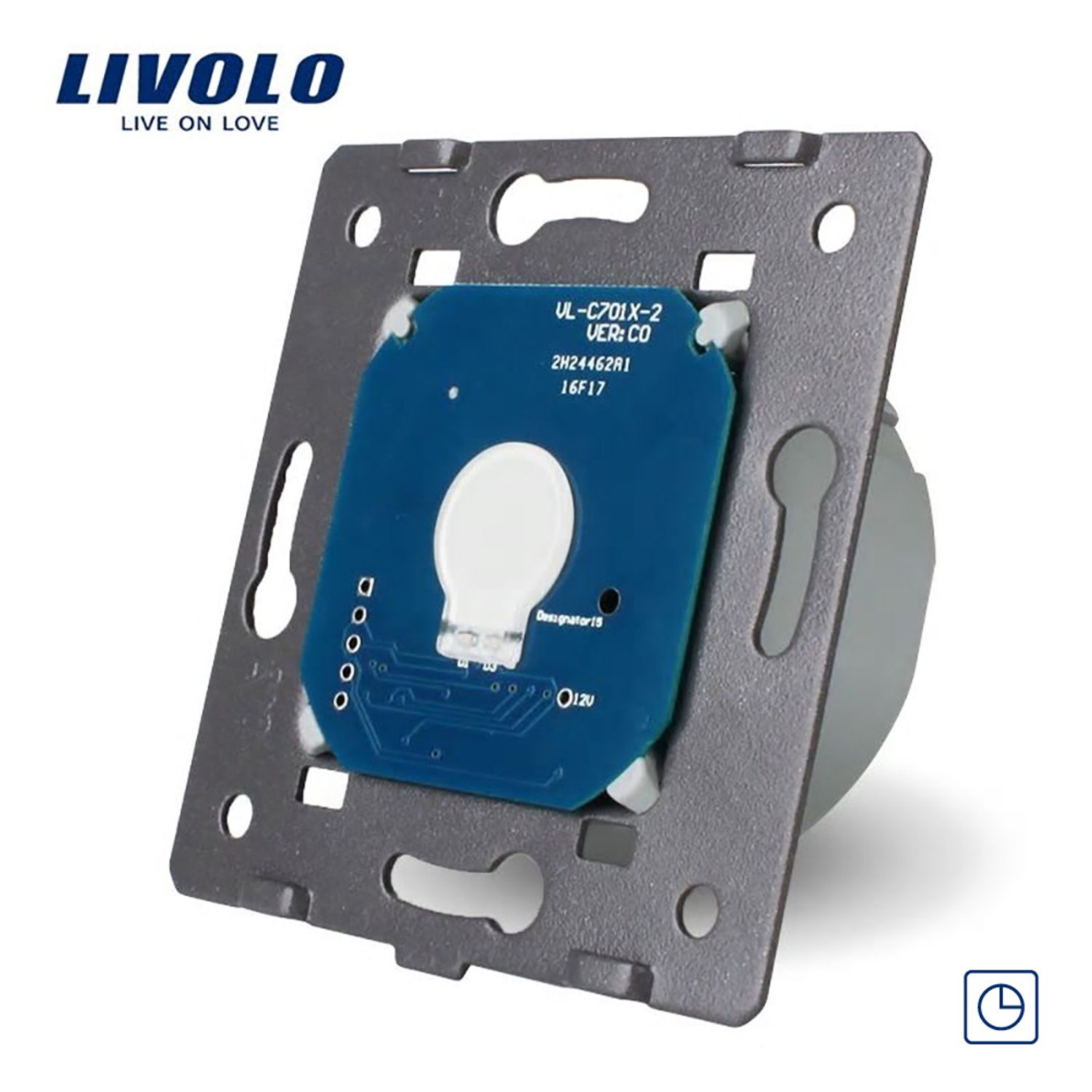 Modul intrerupator simplu cu timer si touch LIVOLO fotografia produsului