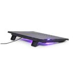 Stand Gembird NBS-2F15-05, LED, pentru notebook 15.6" (Negru) fotografia produsului View 2 S