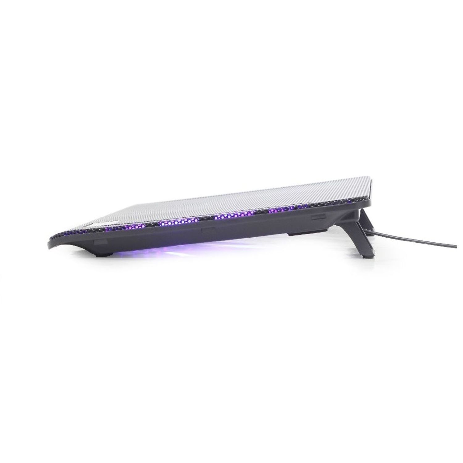 Stand Gembird NBS-2F15-05, LED, pentru notebook 15.6" (Negru) fotografia produsului View 3 L