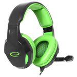 Casti Gaming Stereo Esperanza Cobra EGH350G, Microfon (Negru/Verde) fotografia produsului View 2 S