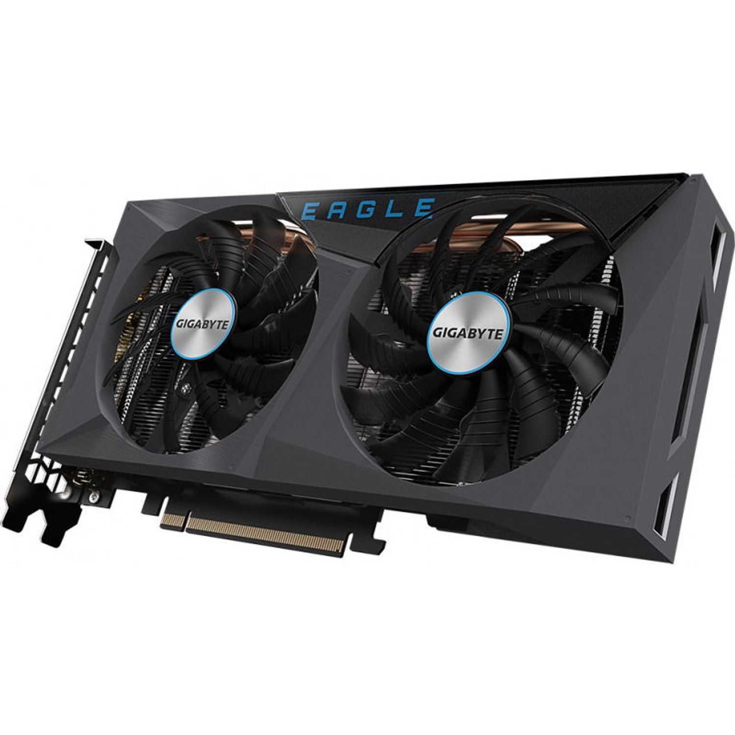 Placa video GIGABYTE GeForce RTX 3060 EAGLE Rev 2.0 LHR 12GB GDDR6 192-bit fotografia produsului View 7 L