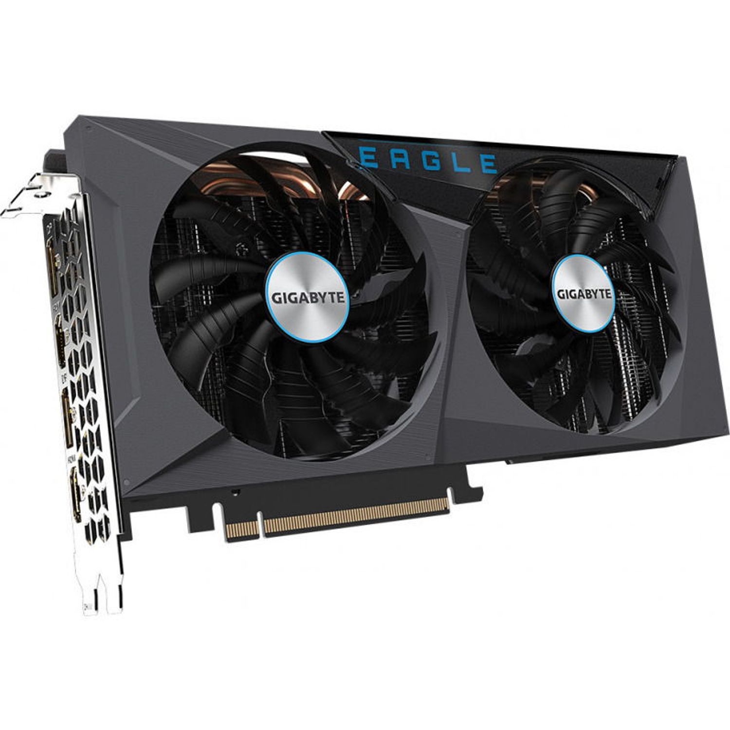 Placa video GIGABYTE GeForce RTX 3060 EAGLE Rev 2.0 LHR 12GB GDDR6 192-bit fotografia produsului View 6 L