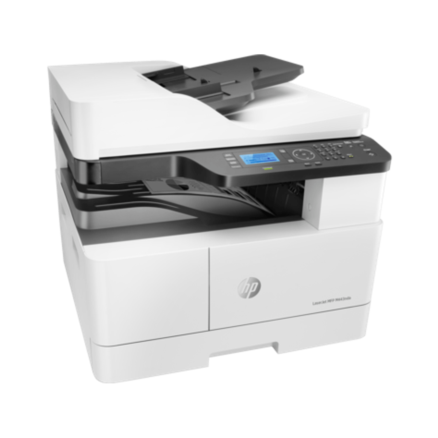 Multifunctionala HP LaserJet M443nda, Laser, Monocrom, A3, Retea, Duplex (Alb) fotografia produsului View 2 L