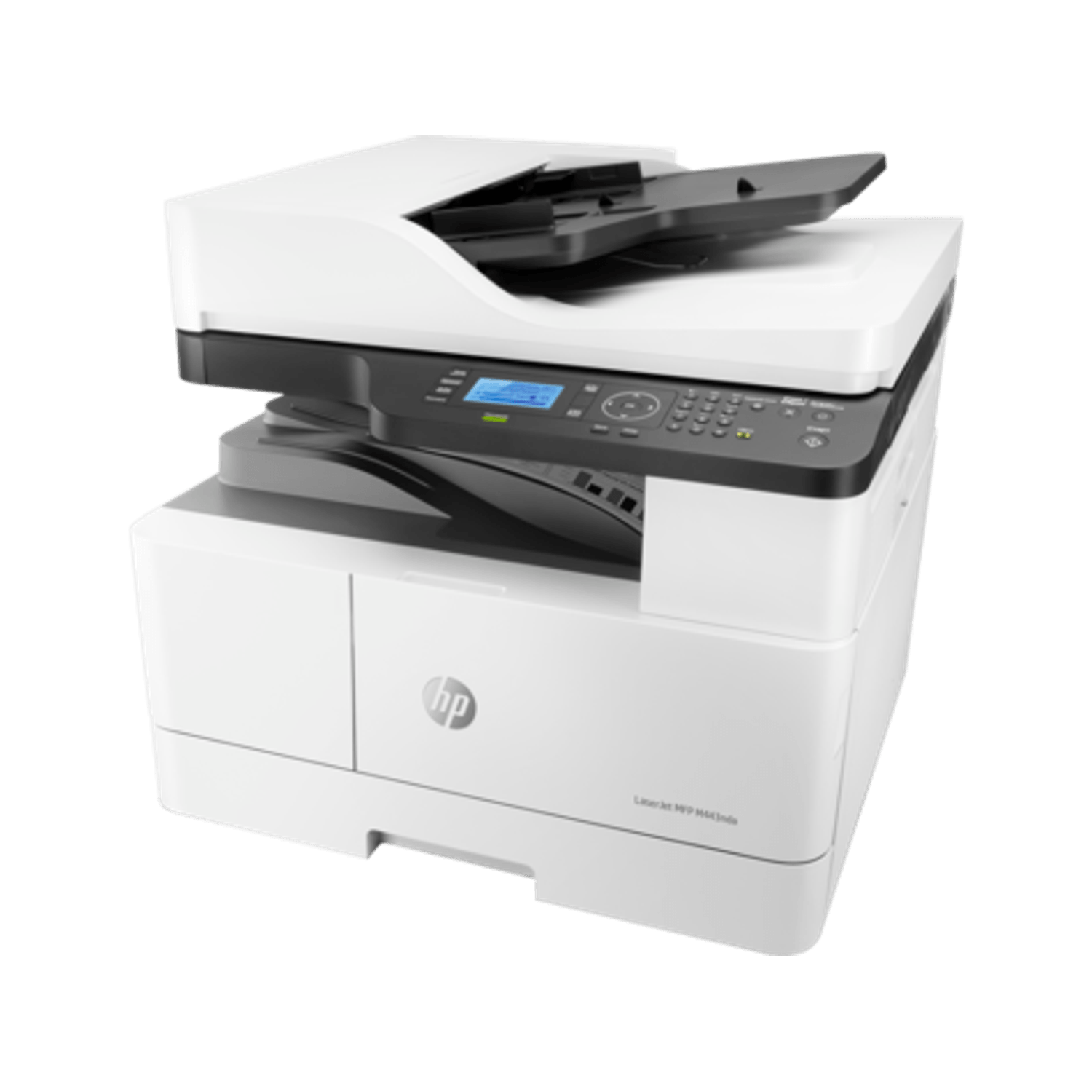 Multifunctionala HP LaserJet M443nda, Laser, Monocrom, A3, Retea, Duplex (Alb) fotografia produsului View 3 L