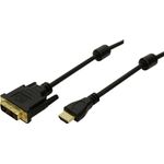 Cablu Logilink CH0004 HDMI - DVI-D, 2m (Negru) fotografia produsului