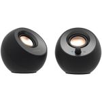 Boxe Creative Pebble v3, 2.0 Bluetooth 5.0, USB-C/A & Aux-in, Negru fotografia produsului View 2 S