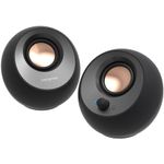 Boxe Creative Pebble v3, 2.0 Bluetooth 5.0, USB-C/A & Aux-in, Negru fotografia produsului