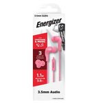 Casti In-Ear Energizer CIA5PK2, Jack 3.5mm, Microfon (Roz) fotografia produsului View 2 S