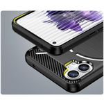 Carcasa Flexible Carbon compatibila cu Nothing Phone 1 (Negru) fotografia produsului View 6 S